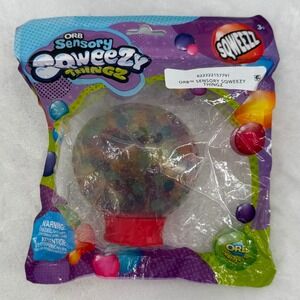 NEW ORB Sensory Sqweezy Thingz Squishy Fun Gumball Machine Water Bead Fidget Toy